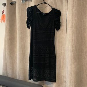 Black lace dress